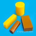 Tige de polyuréthane en stock jaune de dureté